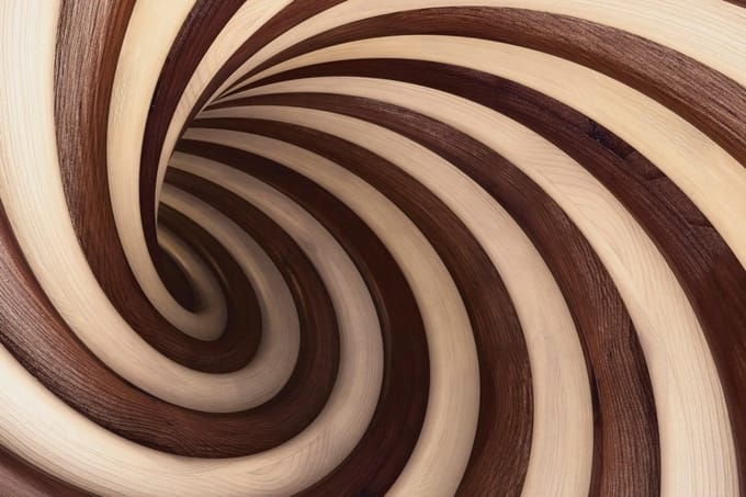 Fotobehang - Twisted Tunel 375x250cm - Vliesbehang