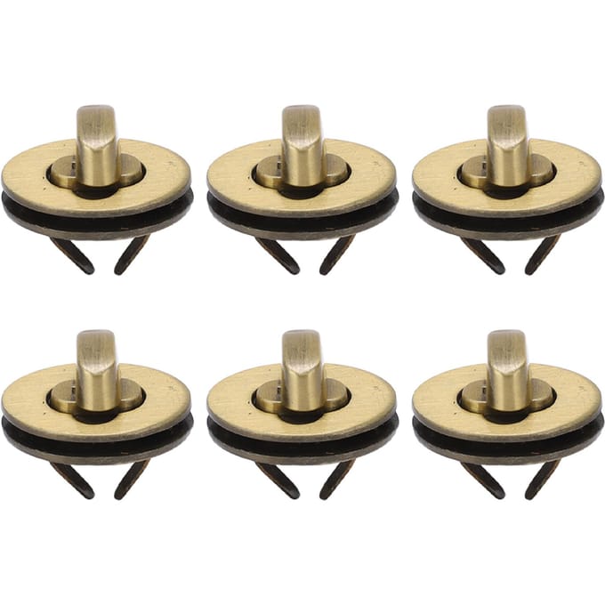 10 Ensembles Fermoir Tourniquet Design Classique Elliptique Haute Dureté Fermoir pour Sac à Main Bricolage Bagage Sac à Main beige