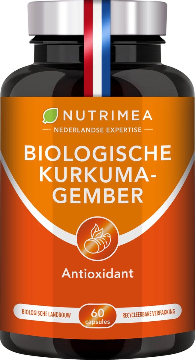 Nutrimea - Kurkuma – Gember – Ontstekingsremmer – Antioxidant - 60 caps NL-BIO-01