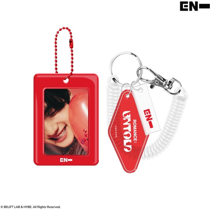 ENHYPEN 3D Lenticulaire mini Kaart & Kaarthouder SET (ROMANCE ONVERTELD) red
