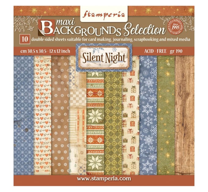 Stamperia Scrapbook blok "Silent Night Backgrounds"