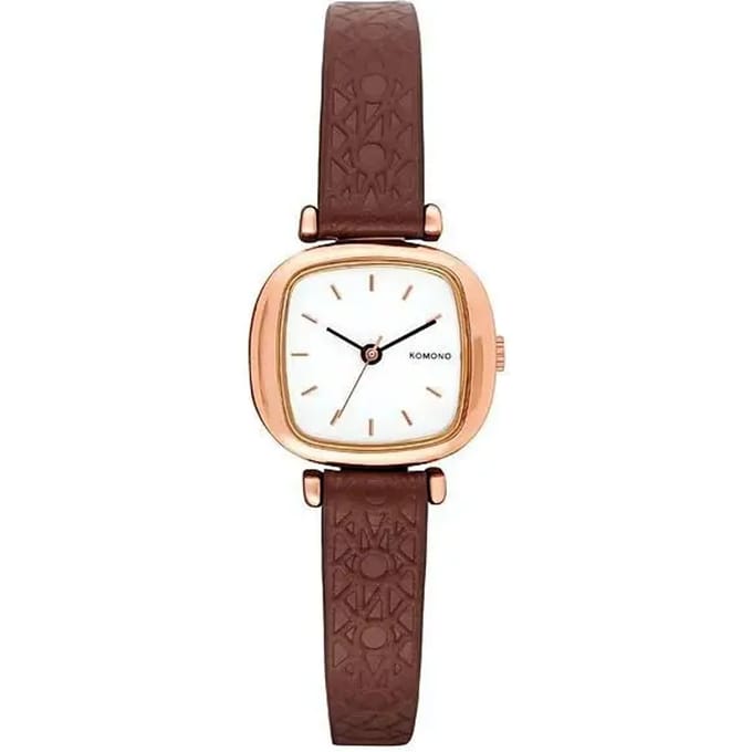 Komono Moneypenny Monogram Auburn W1324 Polshorloge