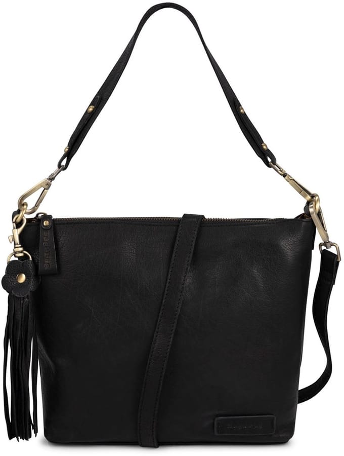 Bag2Bag Leren Schoudertas Dames Minto Black
