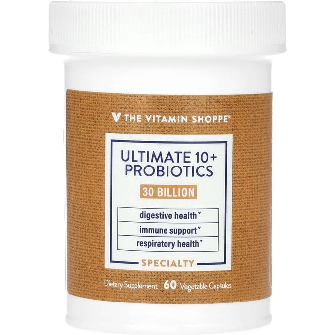 The Vitamin Shoppe, Probiotique Ultime 10+, 30 milliards d'UFC, 60 capsules végétales
