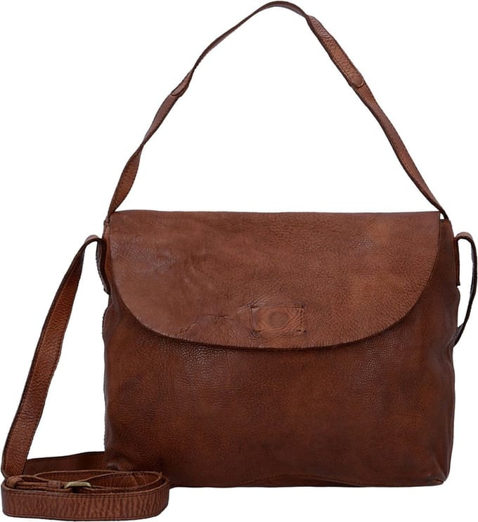 HAROLD'S Leren Schoudertas Submarine Shoulderbag Cognac Bruine