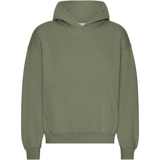 Oversized sweatshirt met capuchon Colorful Standard Organic Dusty Olive