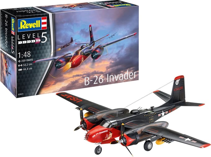 Revell Modelbouwpakket Militaire voertuigen - 03823 B-26C Invader Plane Plastic - 1:48 - Modelbouw