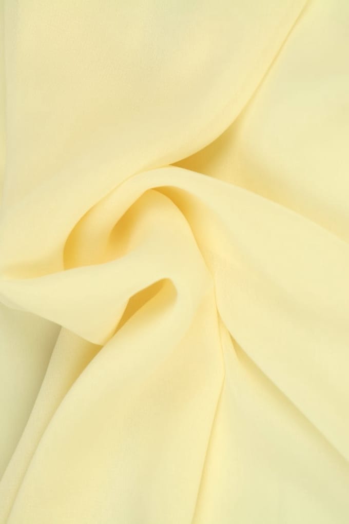 15 meter chiffon stof - Champagne - 100% polyester