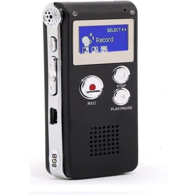 Dictafoon - MonoDeal - Digitale Recorder - 8 GB - Oplaadbaar - Draagbaar