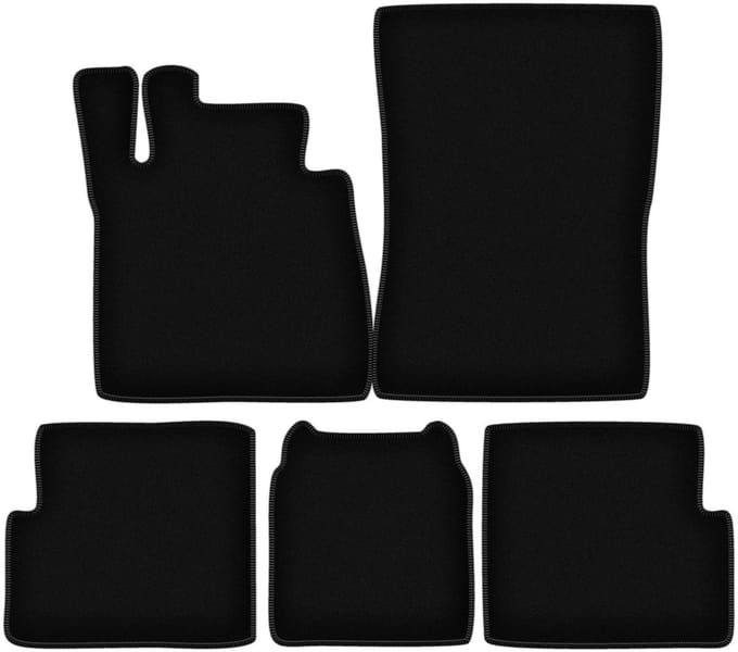 BASIC zwarte veloursmatten voor: Mercedes G W463 Long off-road (2008-2018)