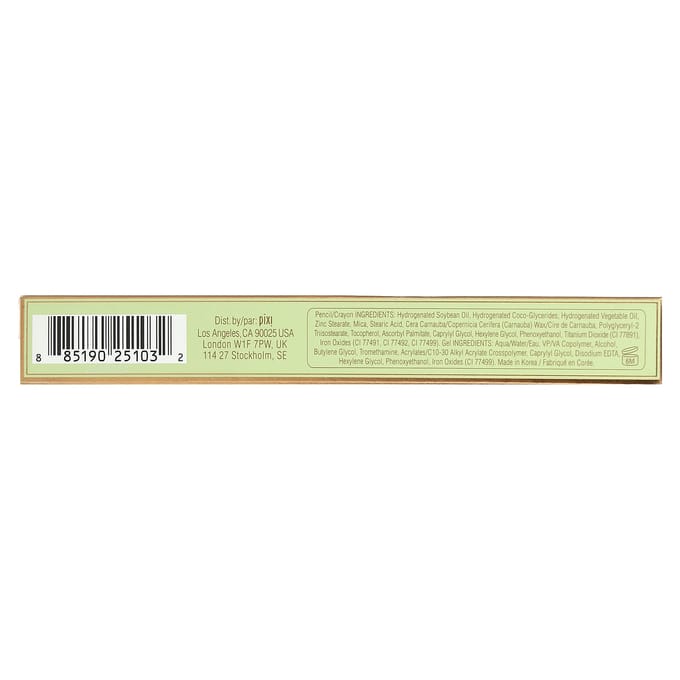 Pixi Beauty, 2-In-1 Natural Brow Duo, Brow Pencil & Gel, 0634 Soft Black, 1 type
