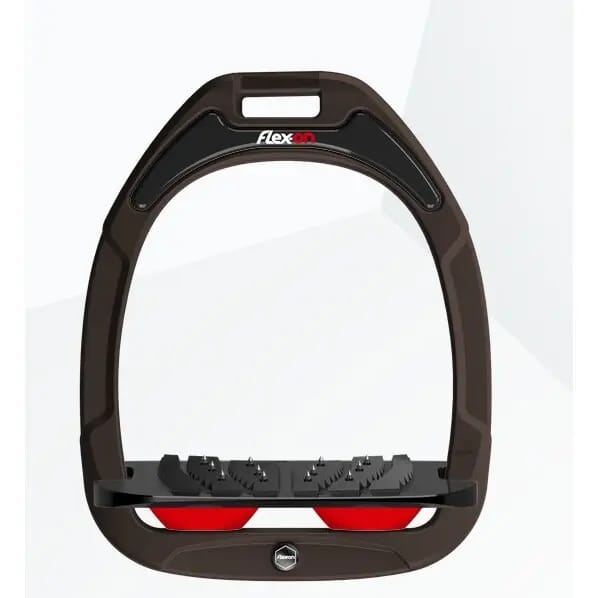 Ultra Grip Verstevigde Hoekige Beugels Bruin/Zwart/Rood Flex-On Green Composite