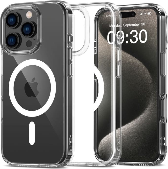 Tech-Protect FlexAir Hybrid MagSafe Case for iPhone 16 Pro Max - Clear