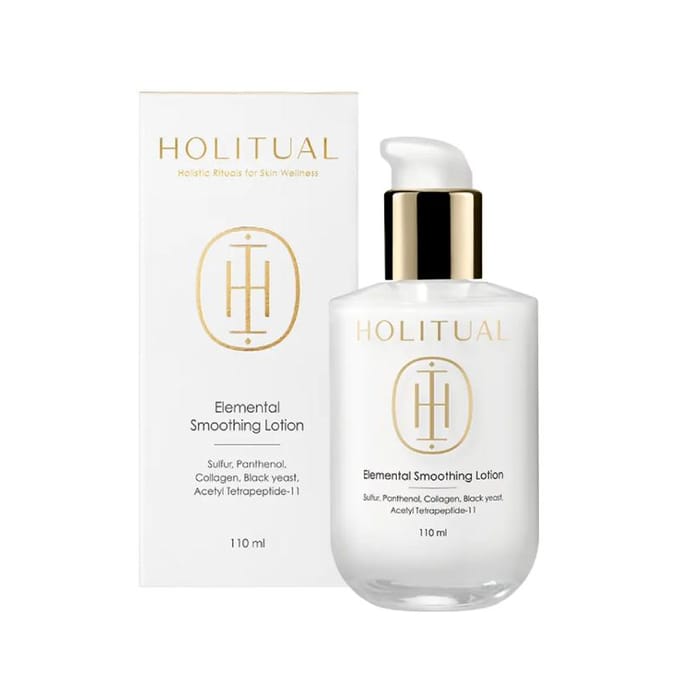[HOLITUAL] Lotion Lissante Élémentaire 110ml - Affinage Professionnel de la Texture Esthétique & Recharge de l'Équilibre Cutané white