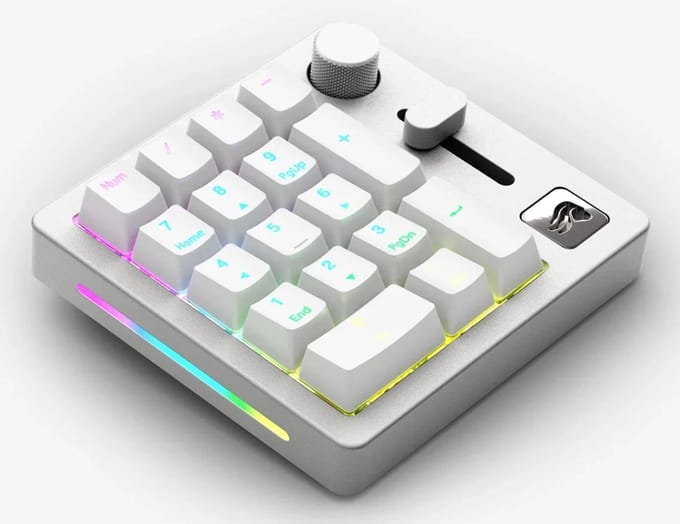 Glorious Numpad - Draadloos - Wit Slate - Numpad - Universal - Wit
