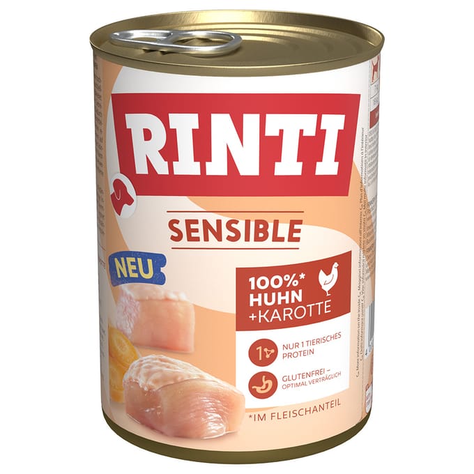 Rinti - Sensible 12x400g | Huhn & Karotte
