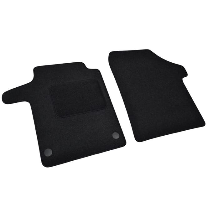 Tapis de sol - Hyundai Ionic 5 - Velours noir - Sur mesure - 2 pièces
