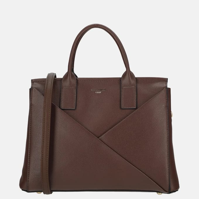 Firenze handtas voorvak coffee