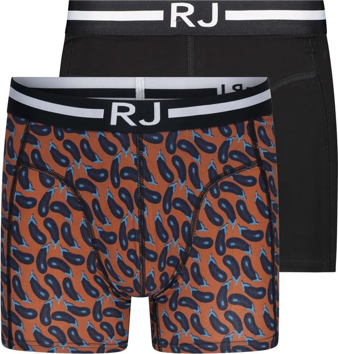 RJ Everyday Fashion 2-Pck Boxershort Combi Aubergines M