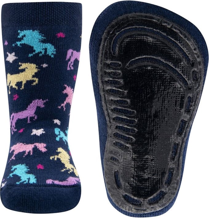 Antislipsok Ewers Donkerblauw met Eenhoorns-21/22