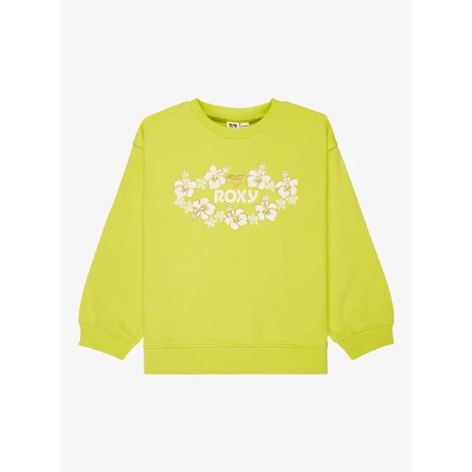 Roxy Morning Hike Terry Rg Kids Sweater groen