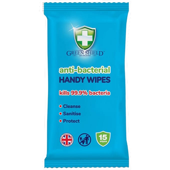 Green Shield antibacteriÃ«le doekjes - 15 stuks