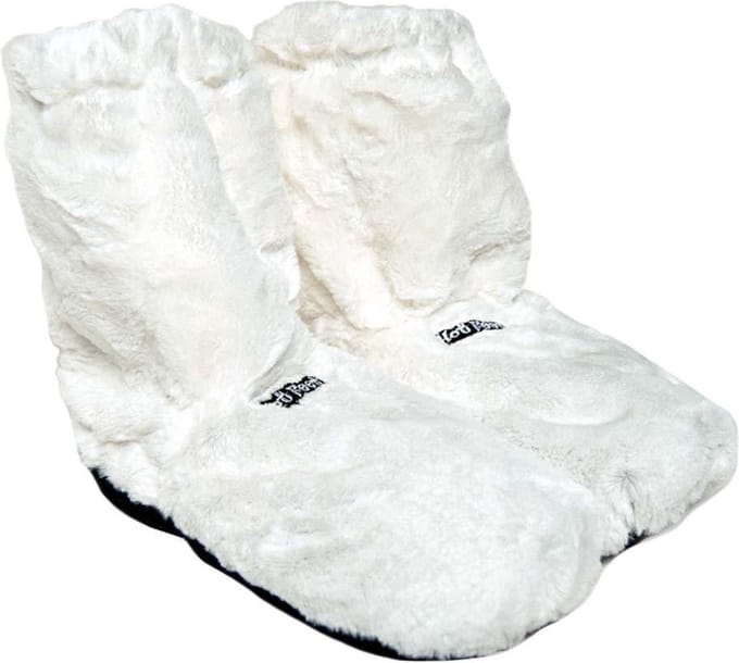 MikaMax Hot Boots Deluxe - Magnetron Warmtelaarsjes met Lavendel - Wit