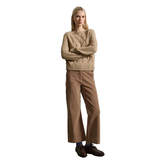 Fluwelen flared broek voor dames Stefanel