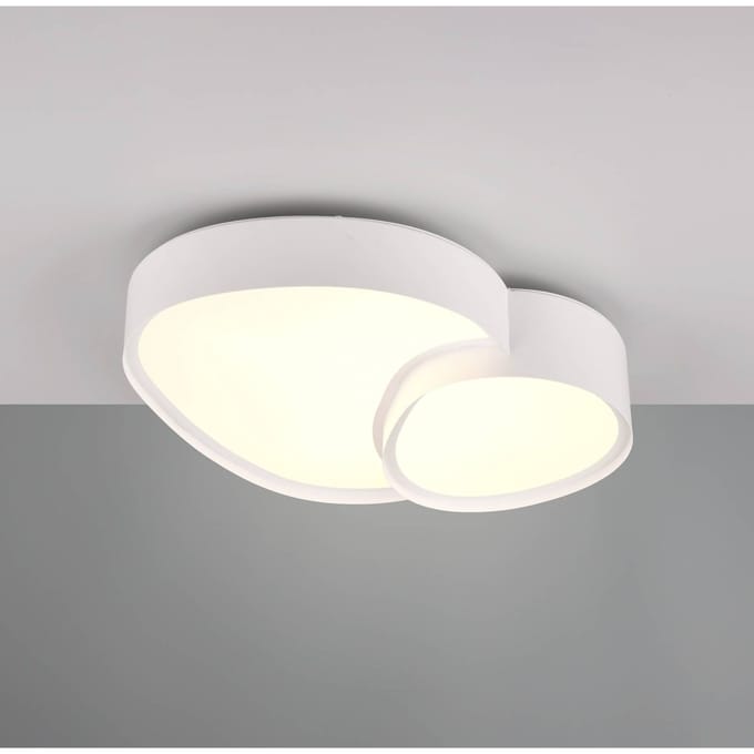 TRIO RISE - Plafondlamp - Zwart goud - incl. 1x SMD 21W - Geintergreerde dimmer - Memory functie - Lichtkleur instelbaar