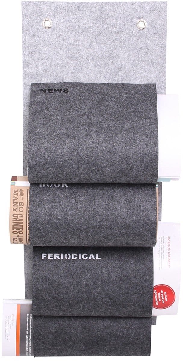 8286 Vilt Kranten en Tijdschriftenhouder / Grijs
