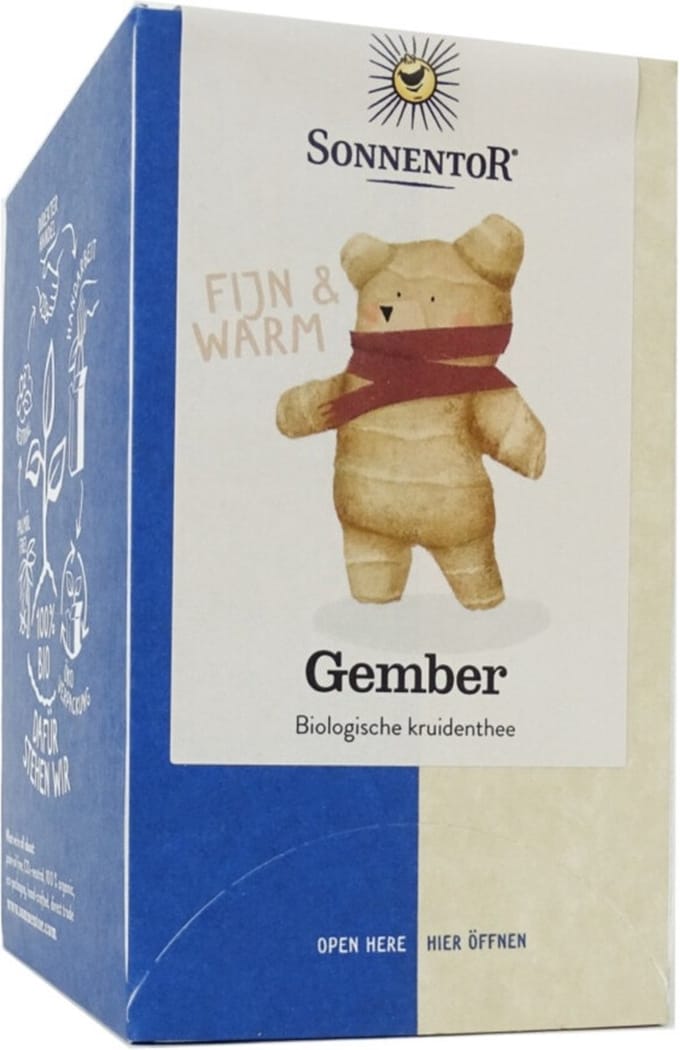 Sonnentor Biologische Thee Zakjes Gember 18 stuks