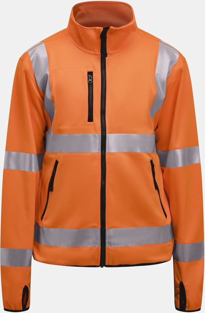 Jobman 5101 Hi-Vis Light Softshell Jacket 65510155 - Oranje - XL