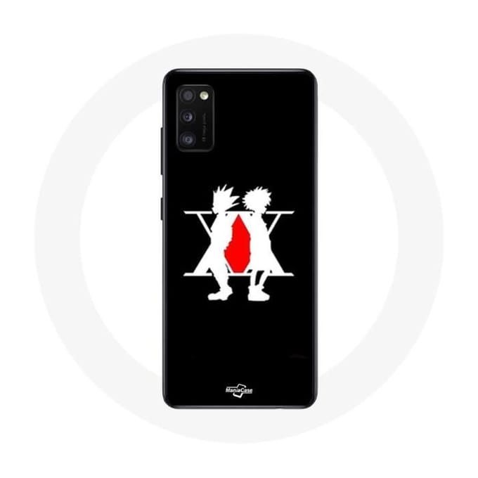 Coque Samsung Galaxy A41 Hunter x Hunter Manga Logo Fond Noir