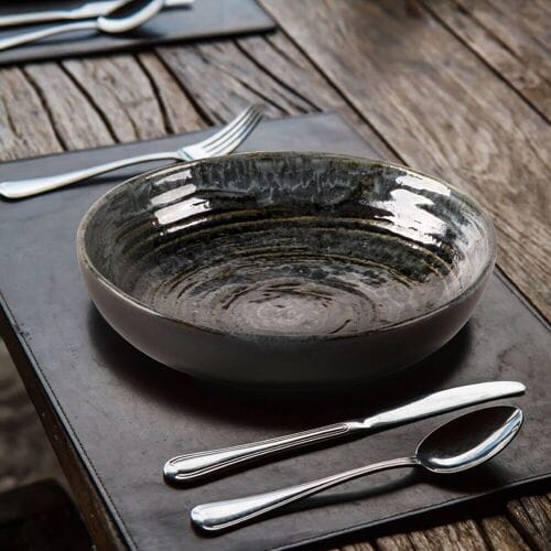 GGM Gastro (6 Stück) METALLIC - Bowl / Tiefer Teller - Ø 220mm - Silber