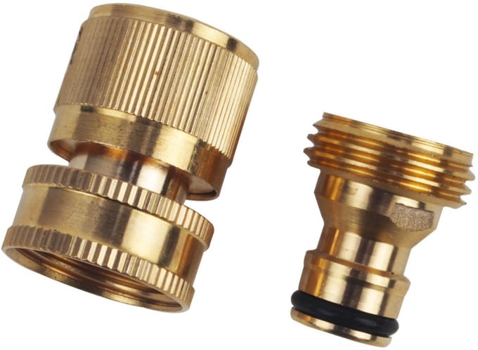 Koppeling-6,6 x 2,3 cm-tuinslangkoppeling-snelkoppeling-aansluitaccessoires-waterslang-snelkoppeling-aansluitadapter-tuinslangkoppeling-verbindingsstuk-kraansnelkoppeling-multifunctionele koppeling