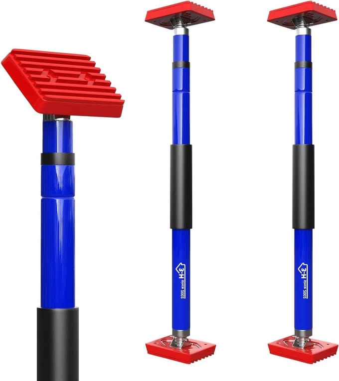 Telescopische steun - Verstelbare stang - Bouw en klussen - Robuust stalen ontwerp - 70 cm - Blauw