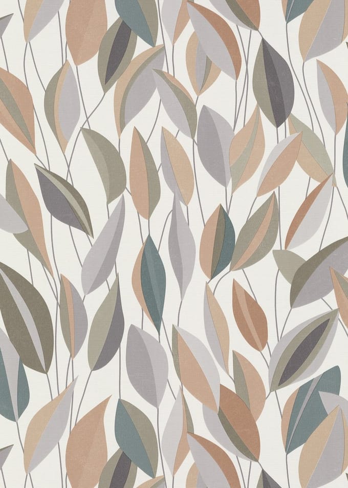 Erismann Vinylbehang 10431-07 - Gentle - Botanisch Wit - 53cm x 10.05m