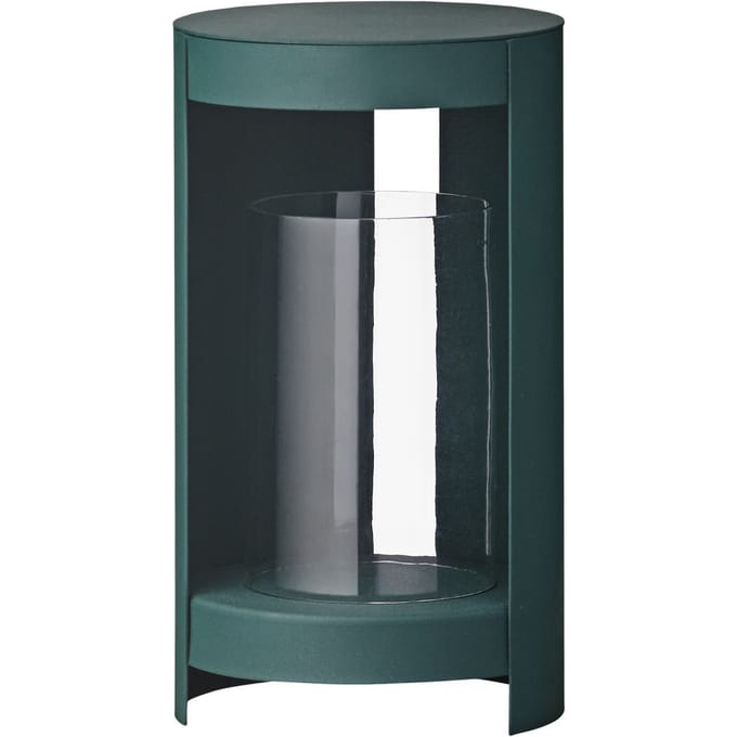 AYTM lantaarn Ora, donkergroen, hoogte 28,2 cm, glas, aluminium