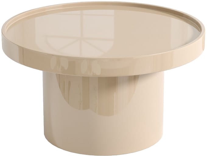 Vente-unique Salontafel van MDF - Gelakt beige - SYBEVA
