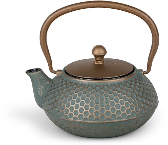 Bredemeijer - Theepot Jiangxi 0,7L gietijzer blauw met filter