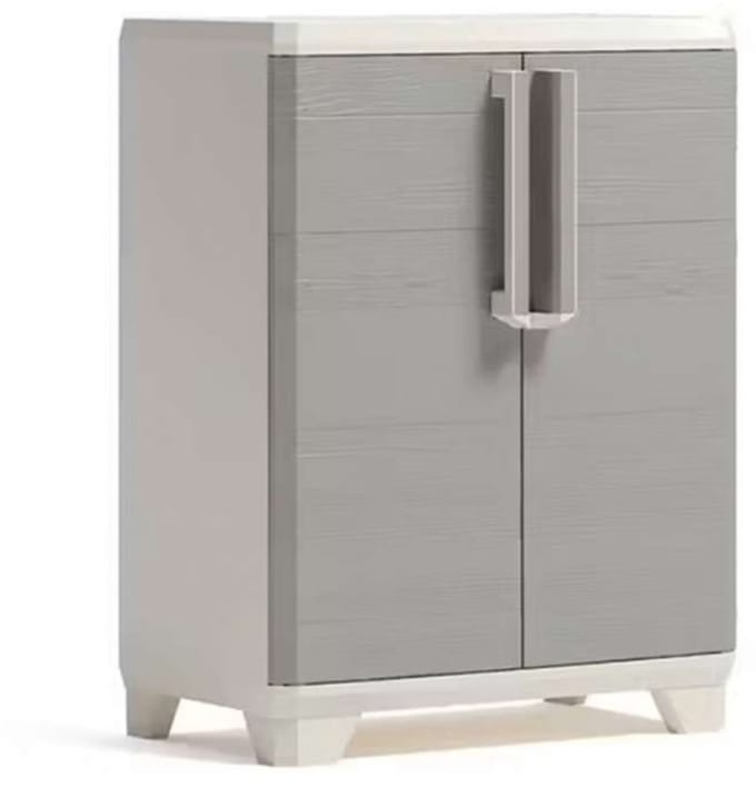 Kast 68x39x90cm kunstof beige.