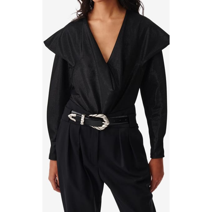 IRO Paris Marissa Top Shiny Black Taglia: 40 | Magliette intime Outlet | Donna | Nero
