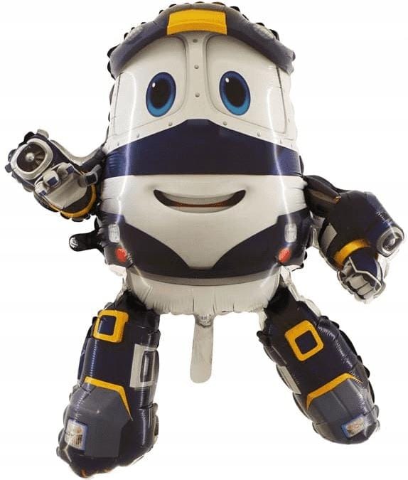 Ballon en Aluminium Robot Bleu, 36  1 Pièce