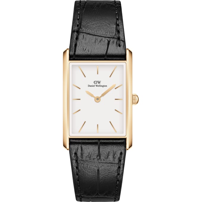 Daniel Wellington DW Watch Bound Black Crocodile Gold 22x32