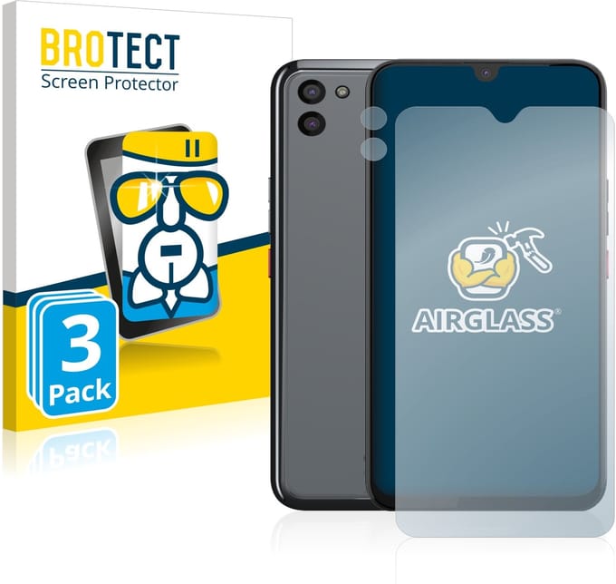 Screenprotector 3 Stuks voor Gigaset GS5 (Voor+Camera) Beschermglas transparant