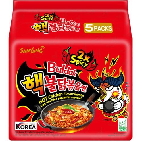 Samyang Hot Chicken Flavor Ramen Buldak - 2x Spicy Noedels - 2 x 140 gram