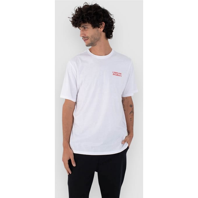 Hurley Throwback Fill T-Shirt wit
