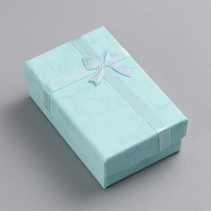 Juweeldoosjes Set - Cadeauverpakking - Sieraden Opbergen - Stevig Karton - 8x5.1x2.7cm - Turquoise