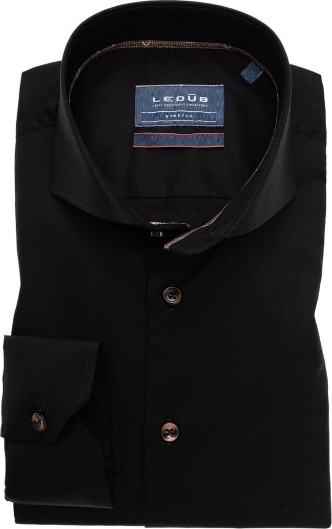 Ledûb slimfit zwart ML7