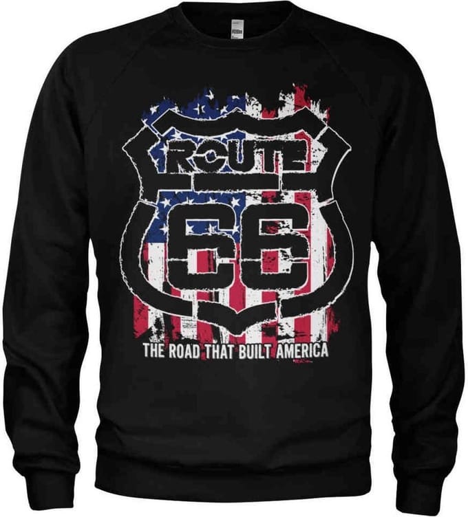 Route 66 Sweater/trui -M- America Zwart